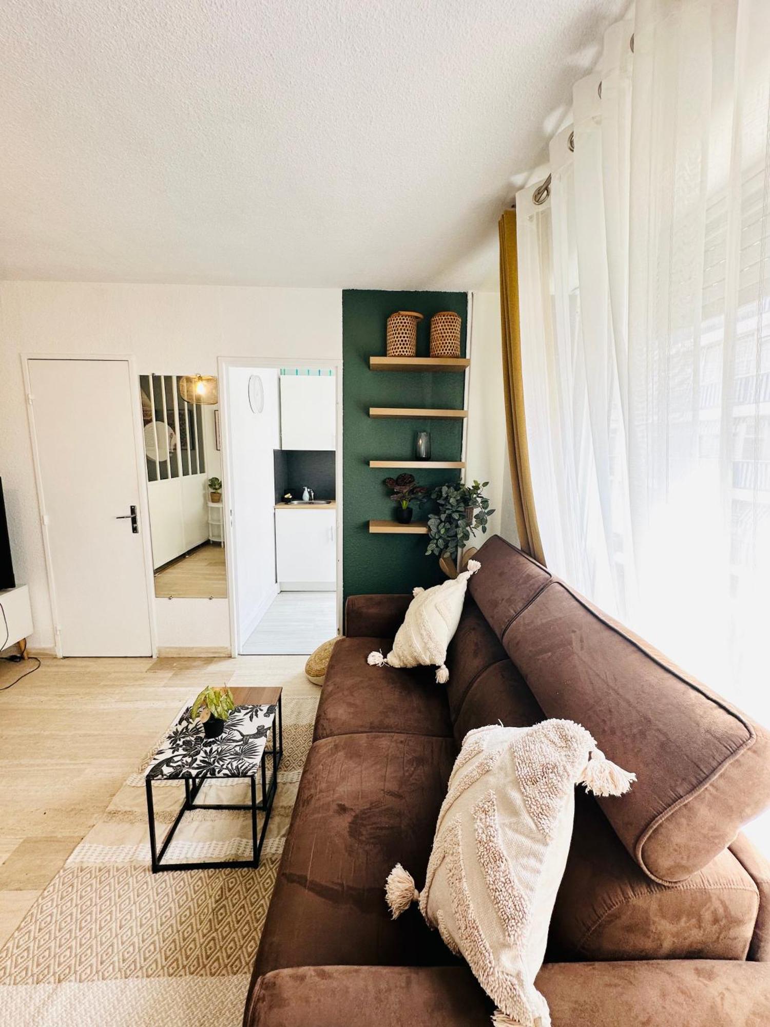Studio T1- 2 Min Des Plages - Golf-Juan - Clim&Wifi Vallauris Luaran gambar